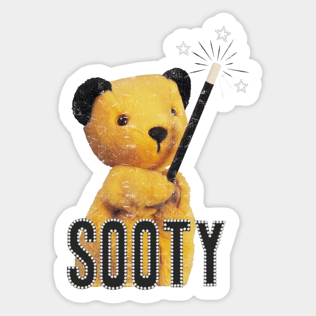 Sooty Retro Magic Wand Sticker by All + Every